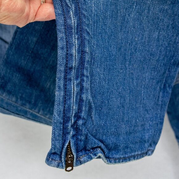 Women's Size 10 Jeans ABERCROMBIE FITCH Distress Skinny Ankle Zip 100% Cotton - Picture 6 of 6